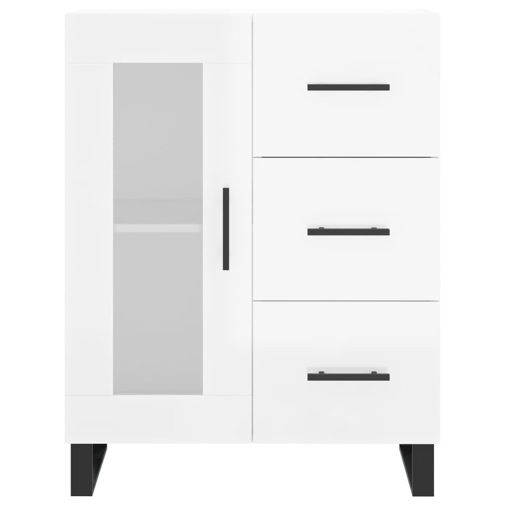 vidaXL Sideboard High Gloss White 69,5x34x90 cm Engineered Wood