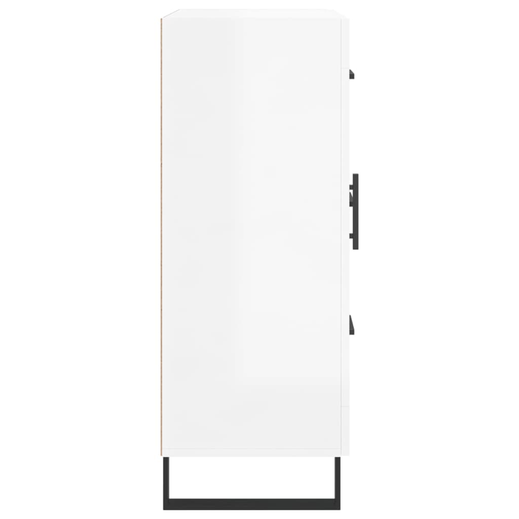 vidaXL Sideboard High Gloss White 69.5x34x90 cm Engineered Wood