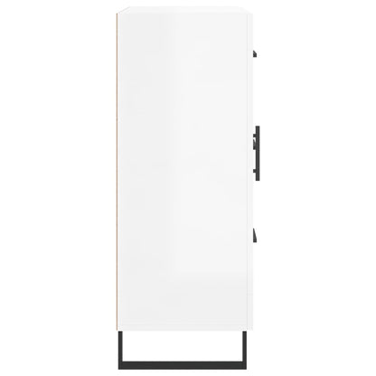 vidaXL Sideboard High Gloss White 69.5x34x90 cm Engineered Wood