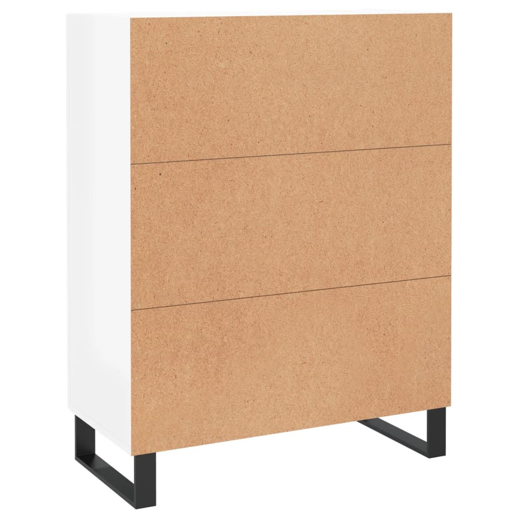 vidaXL Sideboard High Gloss White 69.5x34x90 cm Engineered Wood