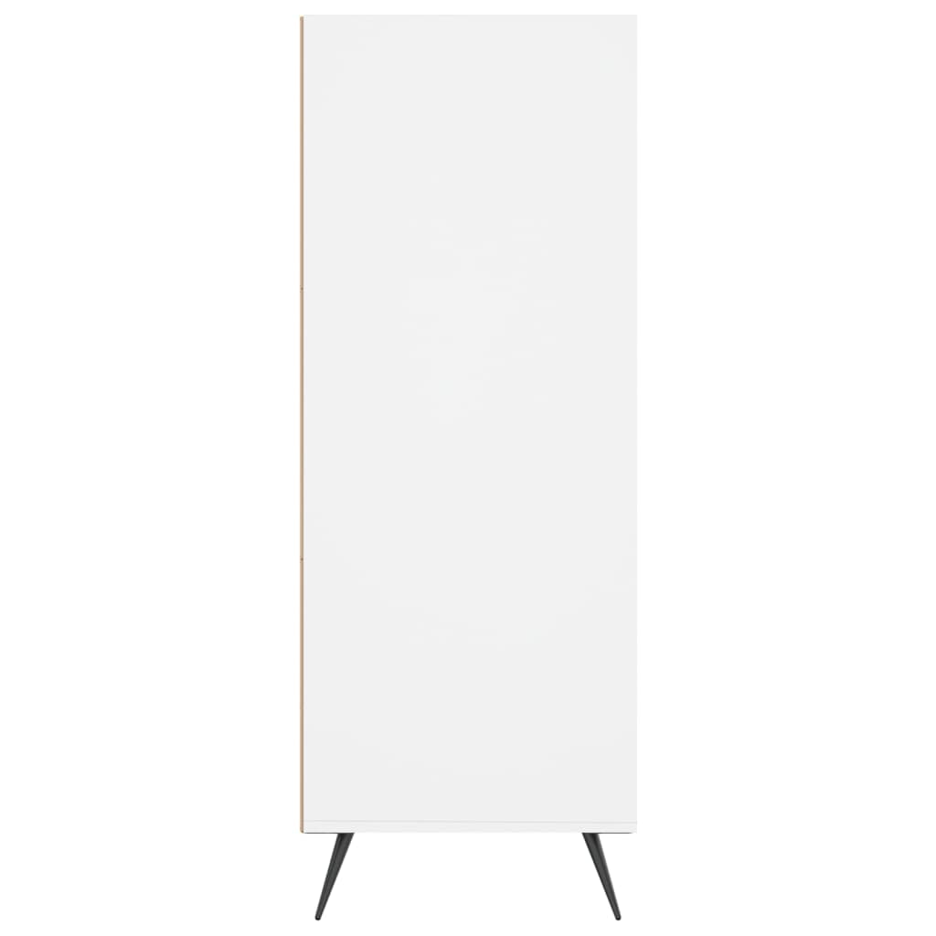 vidaXL Bookcase White 69.5x32.5x90 cm Engineered Wood