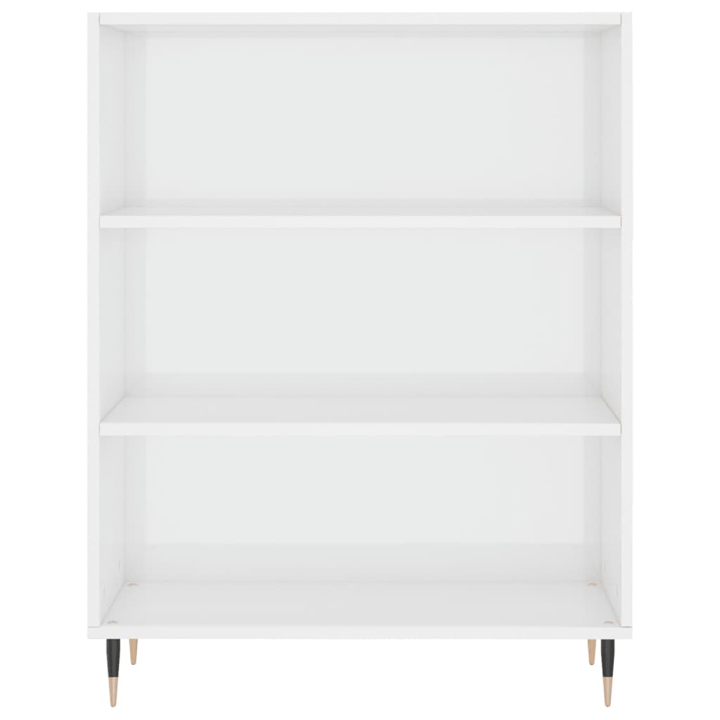 vidaXL Bookcase High Gloss White 69.5x32.5x90 cm Engineered Wood