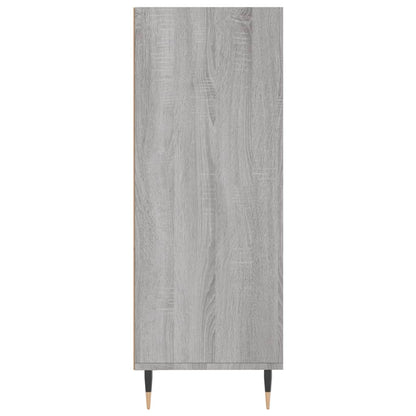 vidaXL Bookcase Grey Sonoma 69.5x32.5x90 cm Engineered Wood