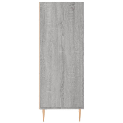 vidaXL Bookcase Grey Sonoma 69.5x32.5x90 cm Engineered Wood