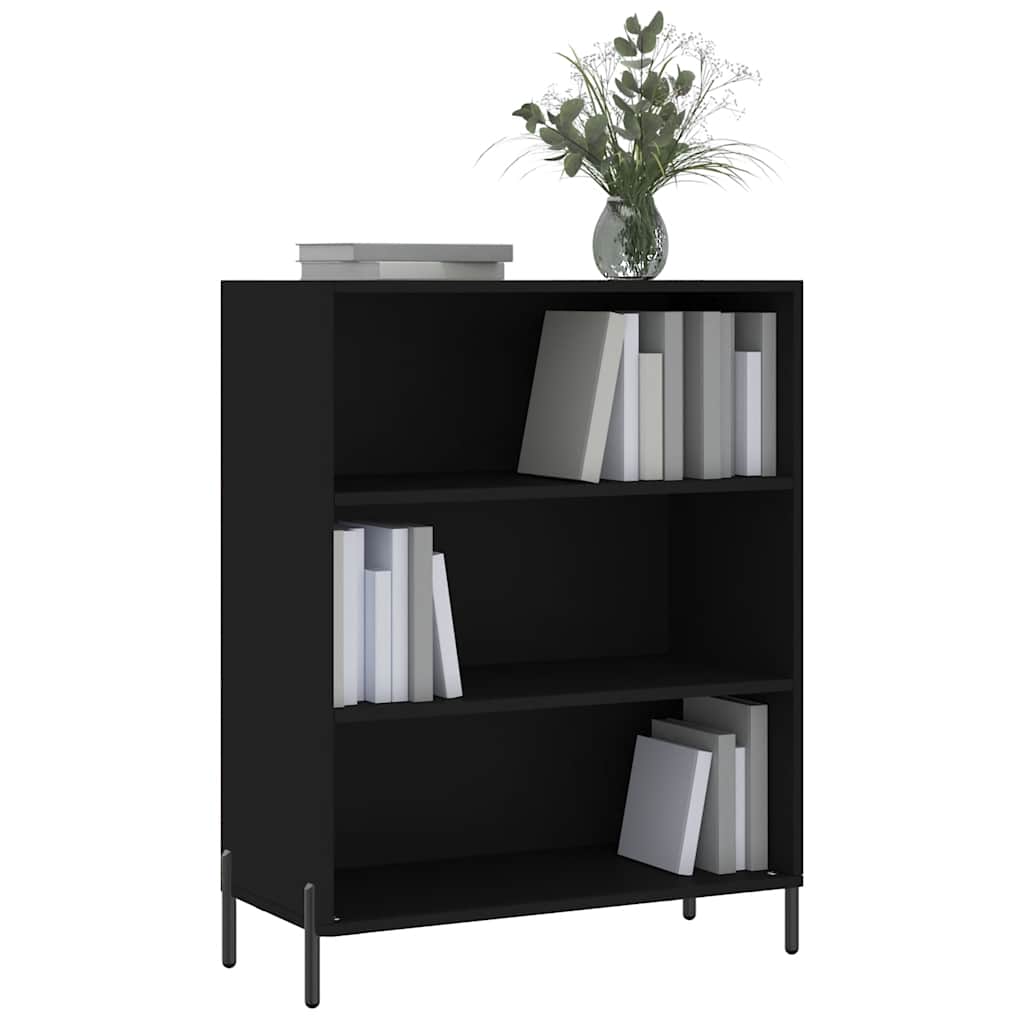 vidaxL Shelf Cabinet Black 69.5x32.5x90 cm Engineered Wood