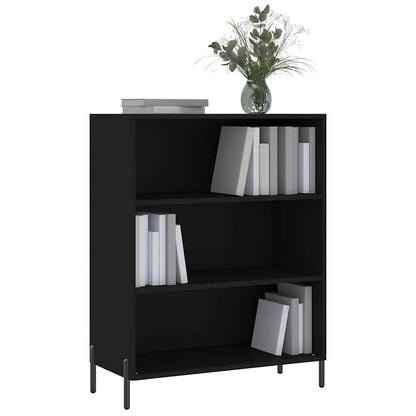 vidaxL Shelf Cabinet Black 69.5x32.5x90 cm Engineered Wood