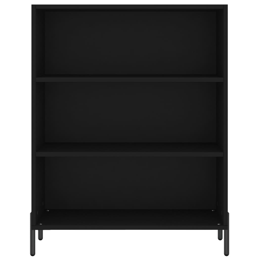 vidaxL Shelf Cabinet Black 69.5x32.5x90 cm Engineered Wood