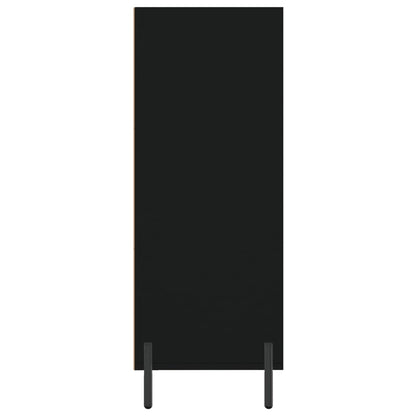 vidaxL Shelf Cabinet Black 69.5x32.5x90 cm Engineered Wood