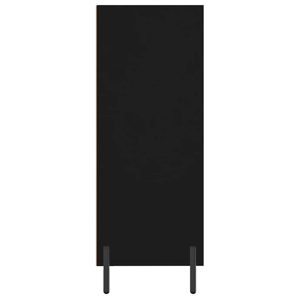 vidaxL Shelf Cabinet Black 69.5x32.5x90 cm Engineered Wood