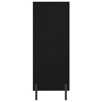 vidaxL Shelf Cabinet Black 69.5x32.5x90 cm Engineered Wood
