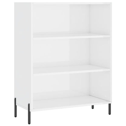 vidaxL Shelf Cabinet High Gloss White 69.5x32.5x90 cm Engineered Wood
