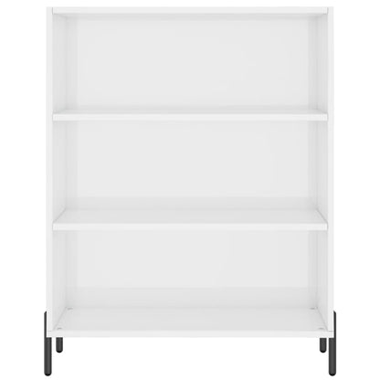 vidaxL Shelf Cabinet High Gloss White 69.5x32.5x90 cm Engineered Wood