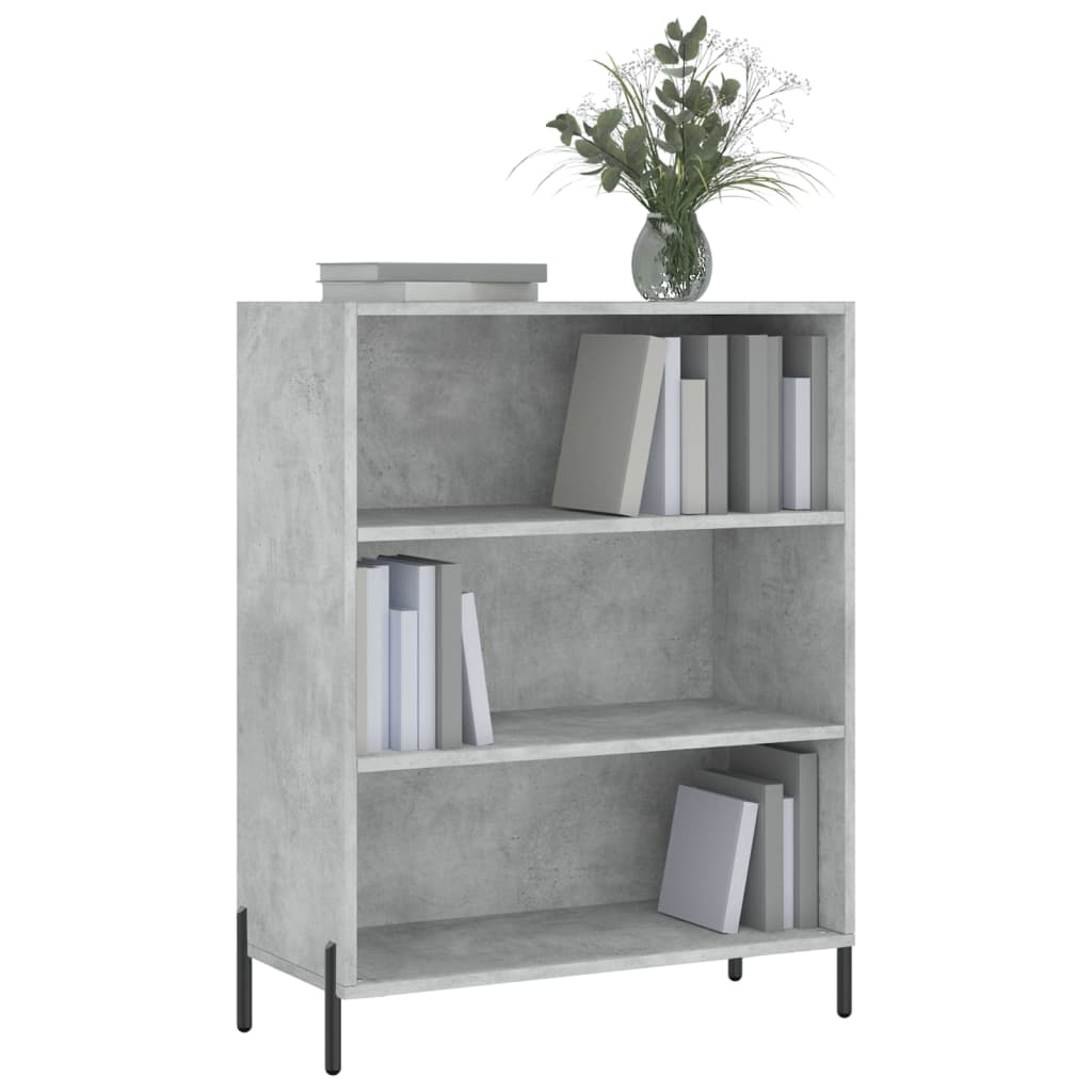 vidaxL Shelf Cabinet Concrete Grey 69.5x32.5x90 cm Engineered Wood