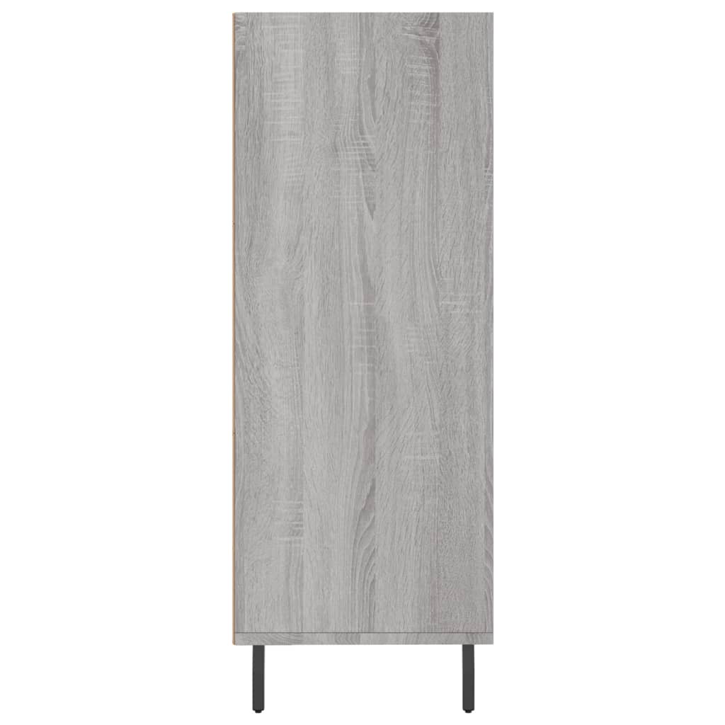 vidaxL Shelf Cabinet Grey Sonoma 69.5x32.5x90 cm Engineered Wood