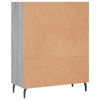 vidaxL Shelf Cabinet Grey Sonoma 69.5x32.5x90 cm Engineered Wood