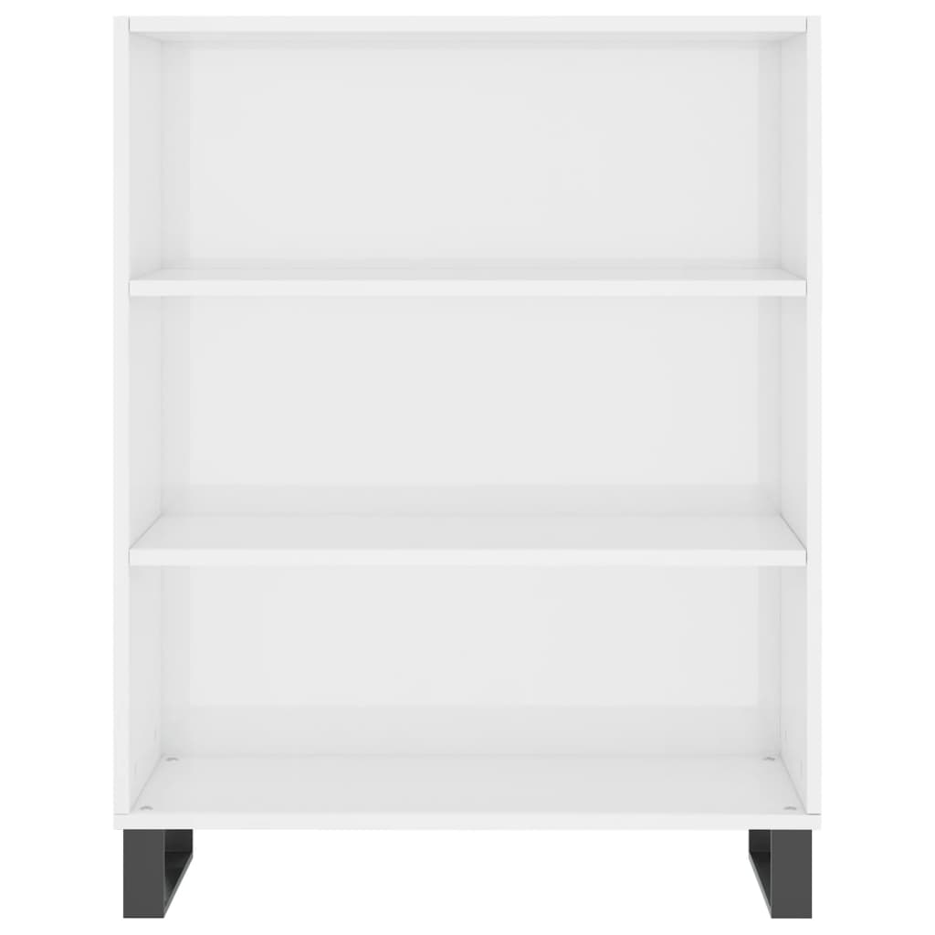 vidaxL Shelf Cabinet High Gloss White 69.5x32.5x90 cm Engineered Wood