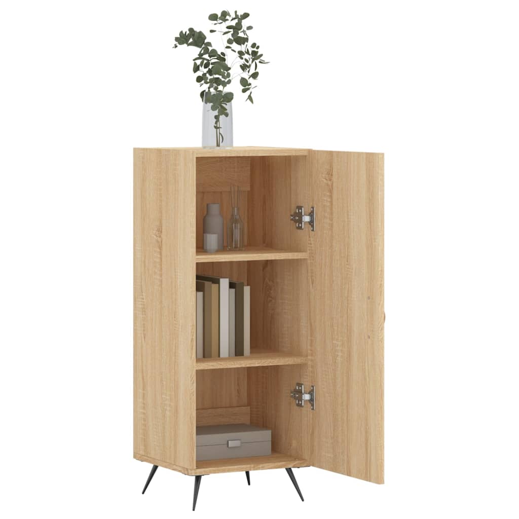 vidaXL Sideboard Sonoma Oak 34.5x34x90 cm Engineered Wood