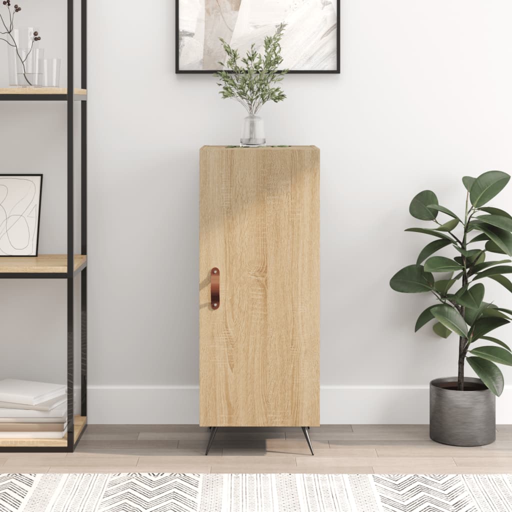 vidaXL Sideboard Sonoma Oak 34.5x34x90 cm Engineered Wood