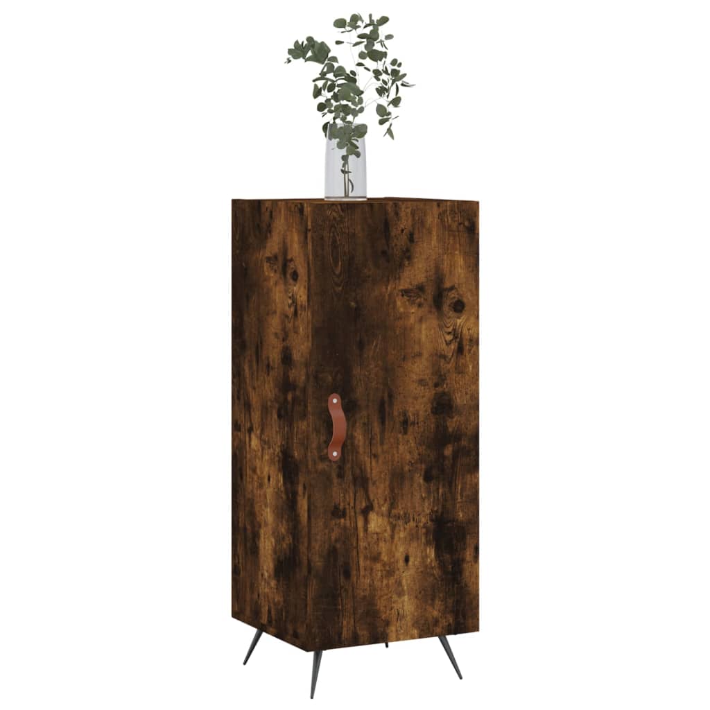 vidaXL Sideboard Smoked Oak 34.5x34x90 cm Engineered Wood