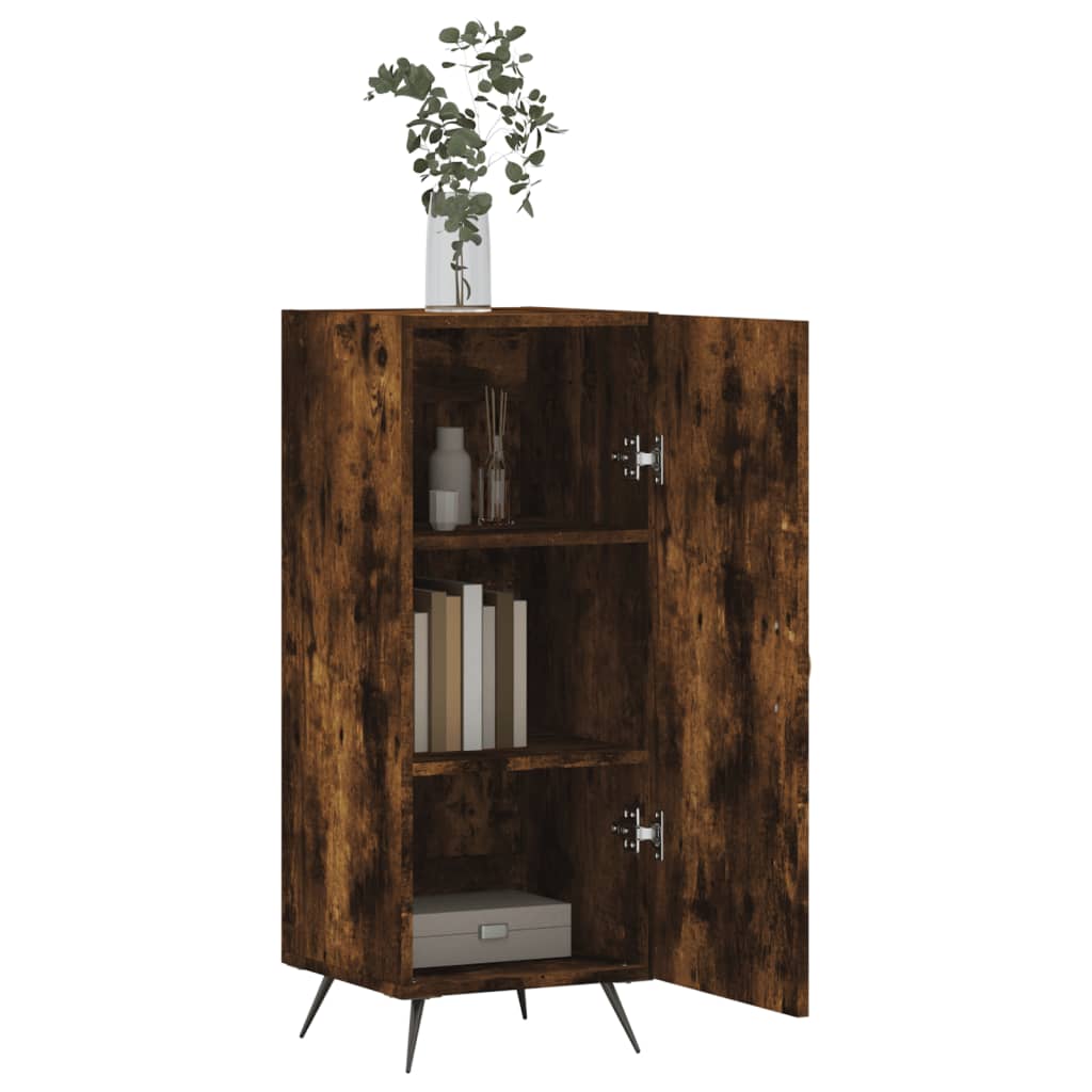 vidaXL Sideboard Smoked Oak 34.5x34x90 cm Engineered Wood