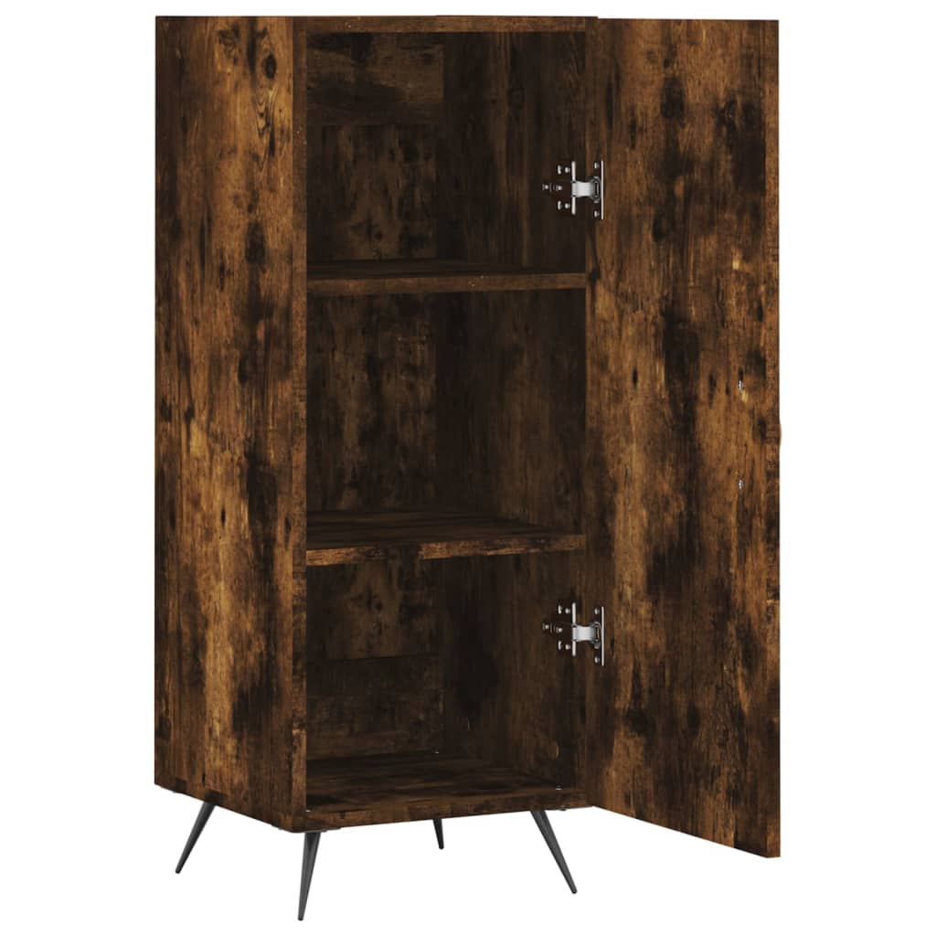 vidaXL Sideboard Smoked Oak 34.5x34x90 cm Engineered Wood