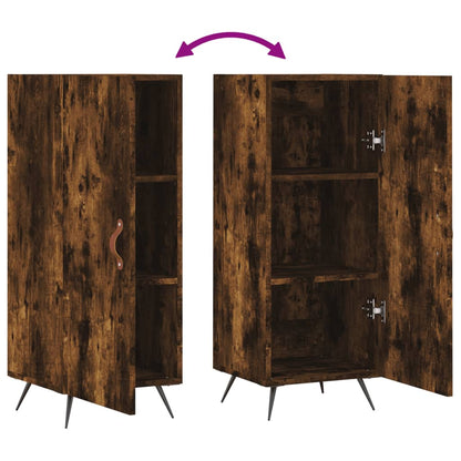 vidaXL Sideboard Smoked Oak 34.5x34x90 cm Engineered Wood