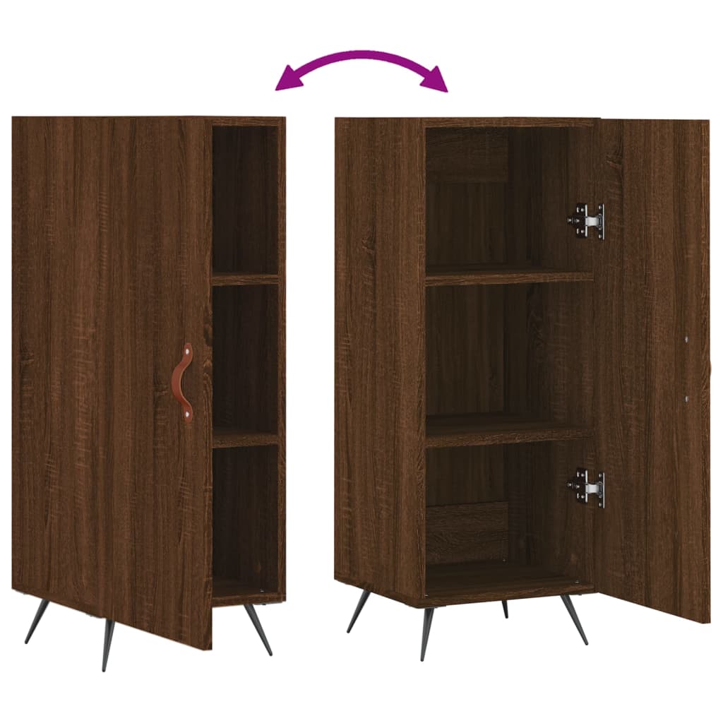 vidaXL Sideboard Brown Oak 34.5x34x90 cm Engineered Wood