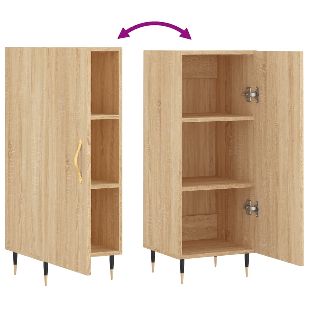 vidaXL Sideboard Sonoma Oak 34.5x34x90 cm Engineered Wood