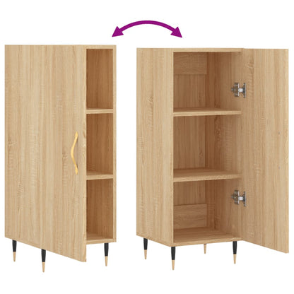 vidaXL Sideboard Sonoma Oak 34.5x34x90 cm Engineered Wood