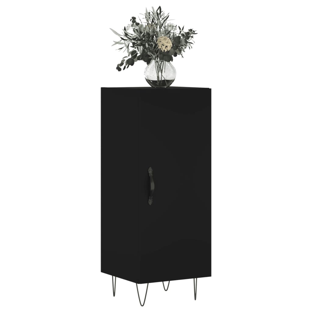 vidaXL Sideboard Black 34.5x34x90 cm Engineered Wood