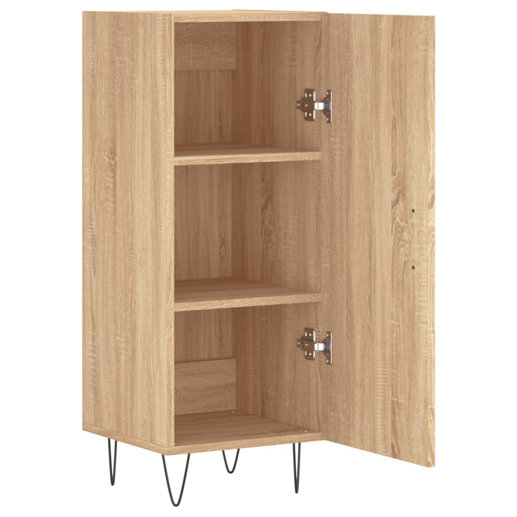 vidaXL Sideboard Sonoma Oak 34.5x34x90 cm Engineered Wood