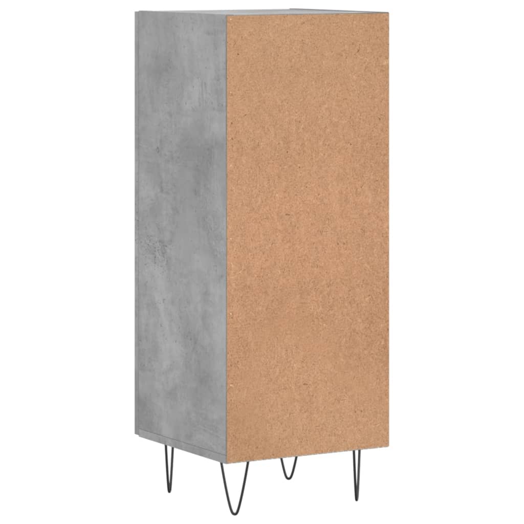 vidaXL Sideboard Concrete Grey 34.5x34x90 cm Engineered Wood