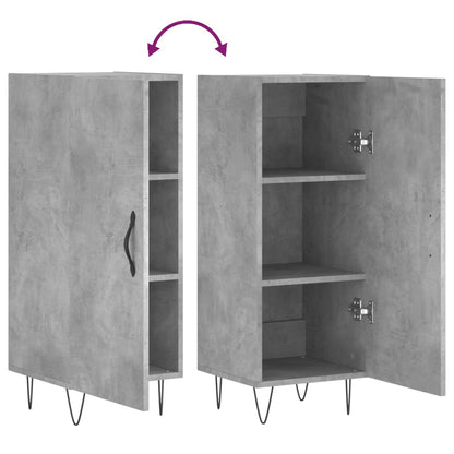 vidaXL Sideboard Concrete Grey 34.5x34x90 cm Engineered Wood