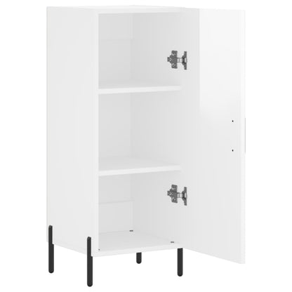 vidaXL Sideboard High Gloss White 34.5x34x90 cm Engineered Wood