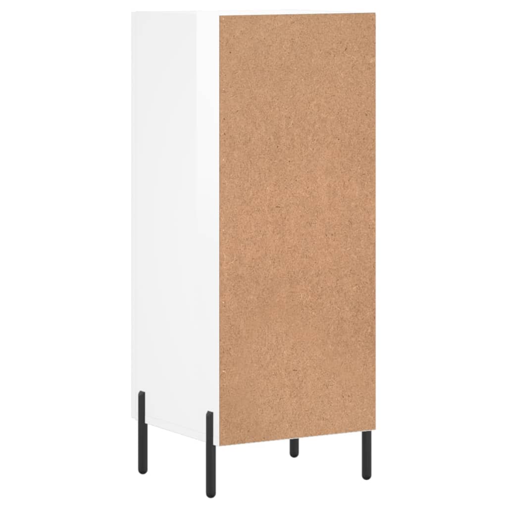 vidaXL Sideboard High Gloss White 34.5x34x90 cm Engineered Wood