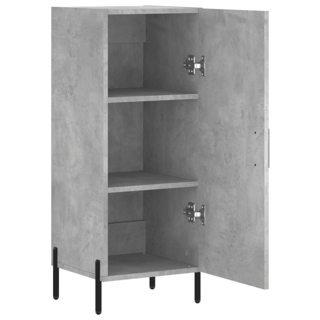 vidaXL Sideboard Concrete Grey 34.5x34x90 cm Engineered Wood