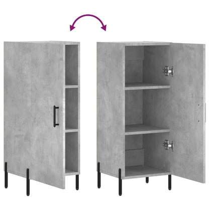 vidaXL Sideboard Concrete Grey 34.5x34x90 cm Engineered Wood