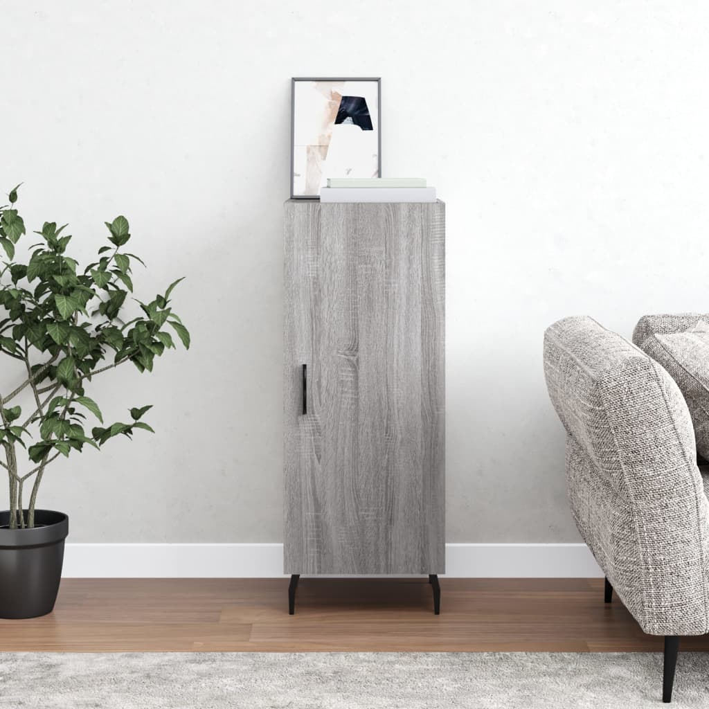vidaXL Sideboard Grey Sonoma 34.5x34x90 cm Engineered Wood