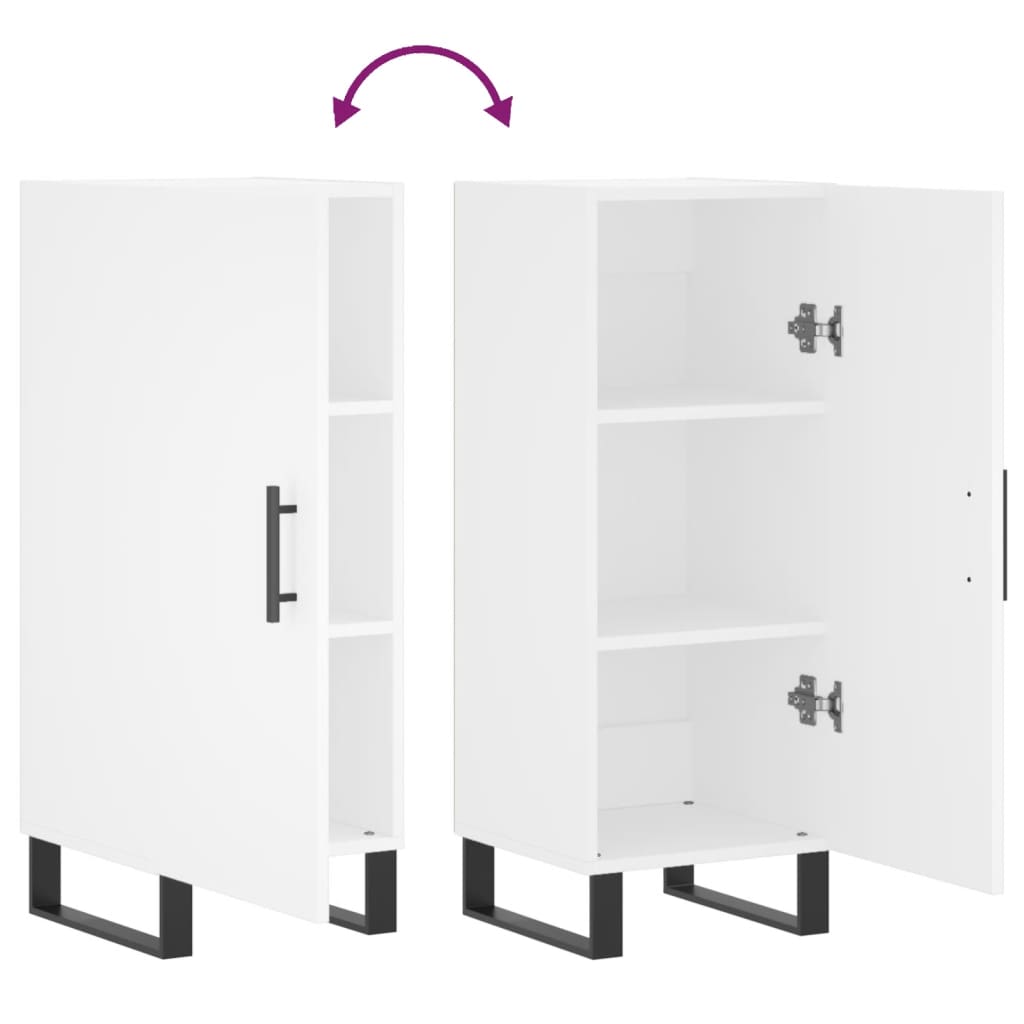 vidaXL Sideboard White 34.5x34x90 cm Engineered Wood