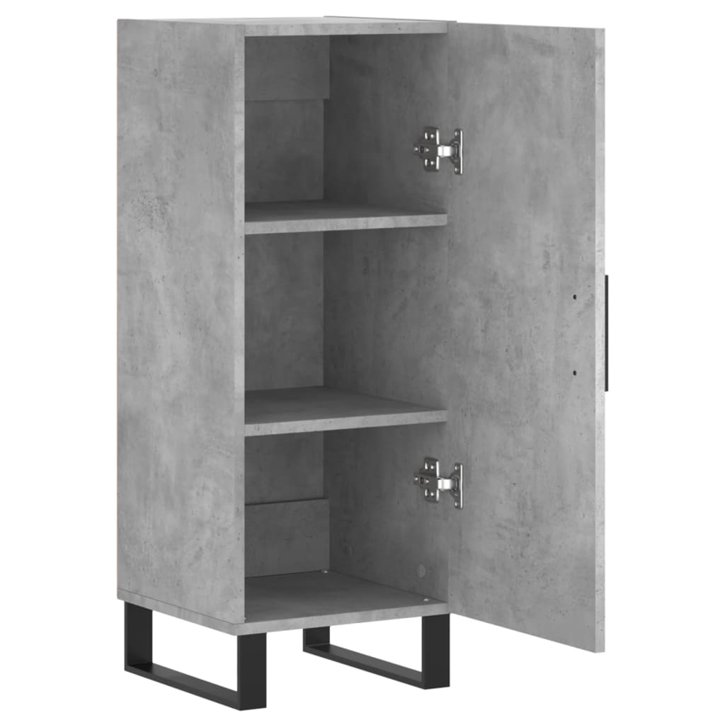 vidaXL Sideboard Concrete Grey 34.5x34x90 cm Engineered Wood
