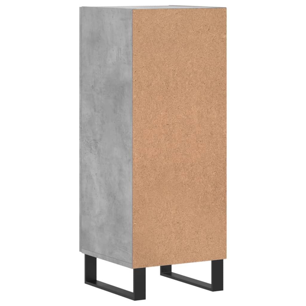 vidaXL Sideboard Concrete Grey 34.5x34x90 cm Engineered Wood