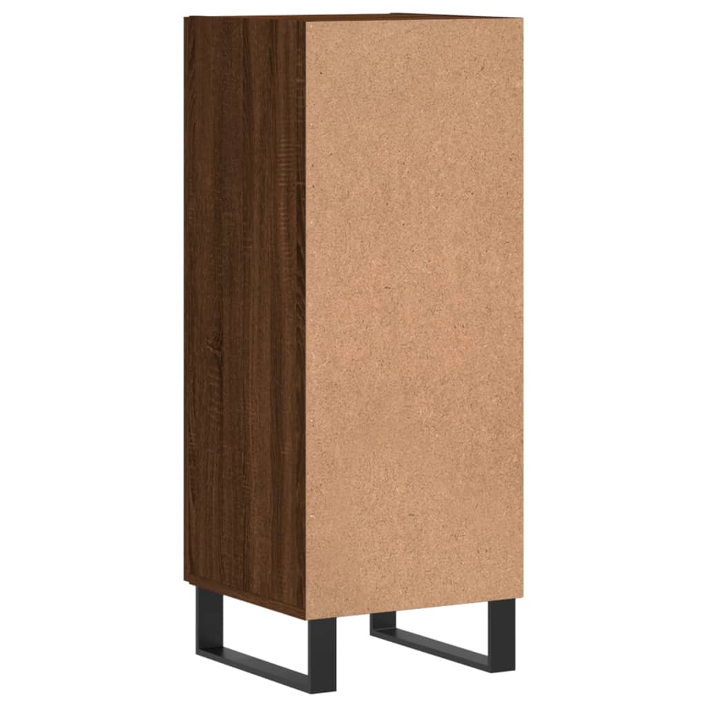 vidaXL Sideboard Brown Oak 34.5x34x90 cm Engineered Wood