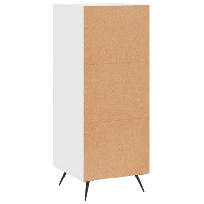 vidaXL Sideboard High Gloss White 34.5x34x90 cm Engineered Wood