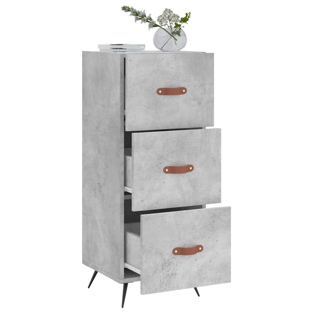 vidaXL Sideboard Concrete Grey 34.5x34x90 cm Engineered Wood