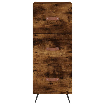 vidaXL Sideboard Smoked Oak 34.5x34x90 cm Engineered Wood
