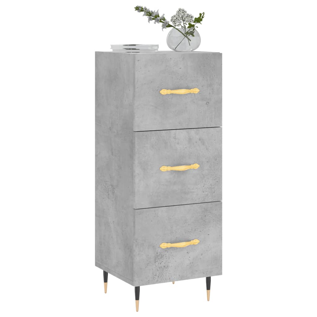 vidaXL Sideboard Concrete Grey 34.5x34x90 cm Engineered Wood