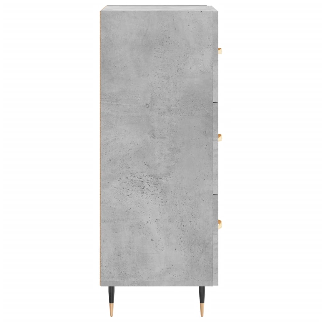 vidaXL Sideboard Concrete Grey 34.5x34x90 cm Engineered Wood