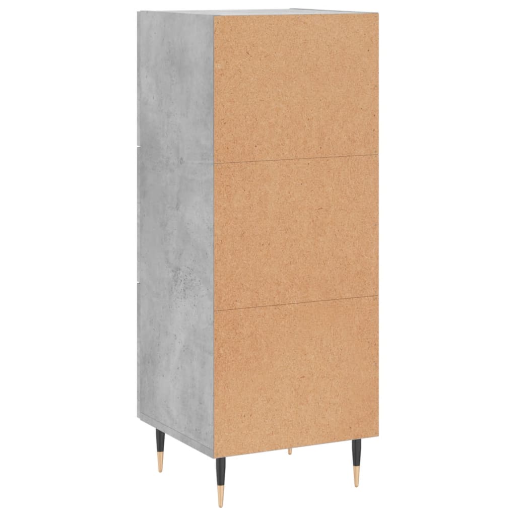 vidaXL Sideboard Concrete Grey 34.5x34x90 cm Engineered Wood