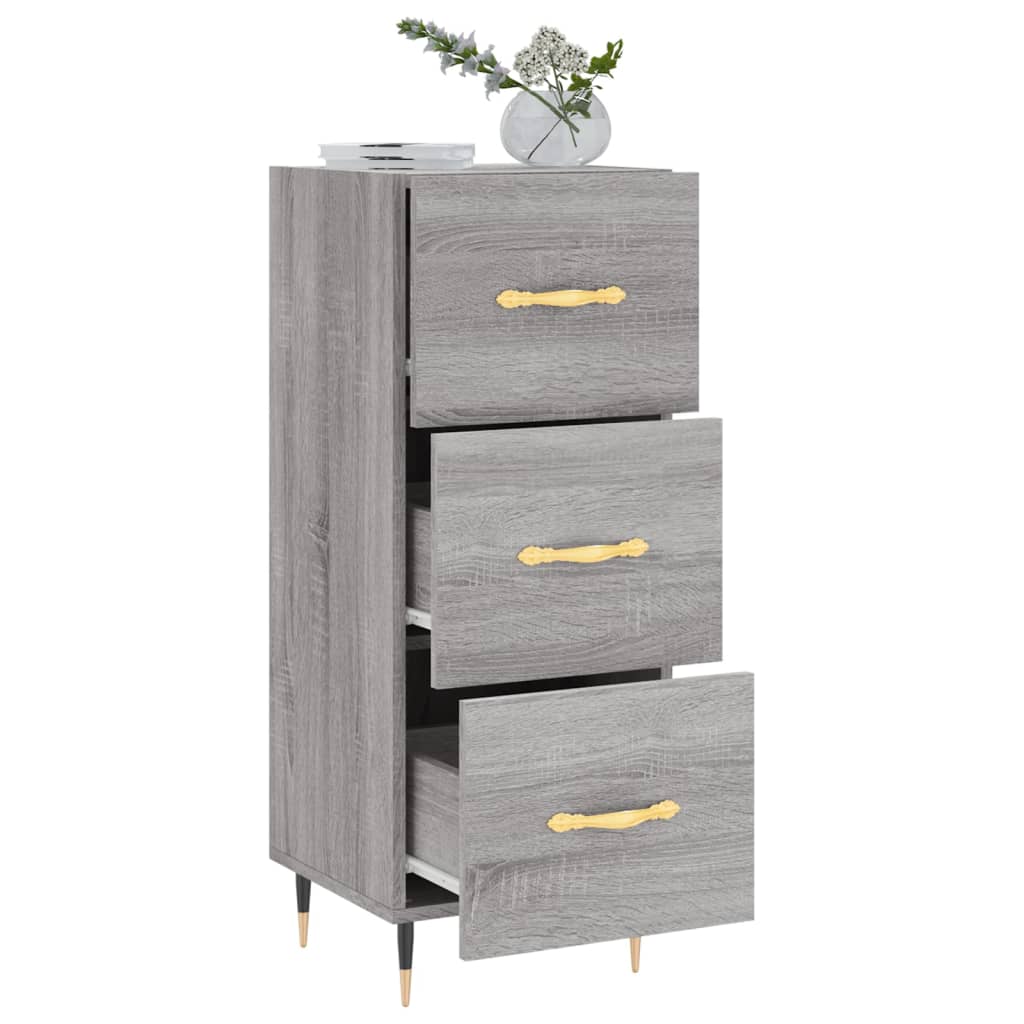 vidaXL Sideboard Grey Sonoma 34.5x34x90 cm Engineered Wood