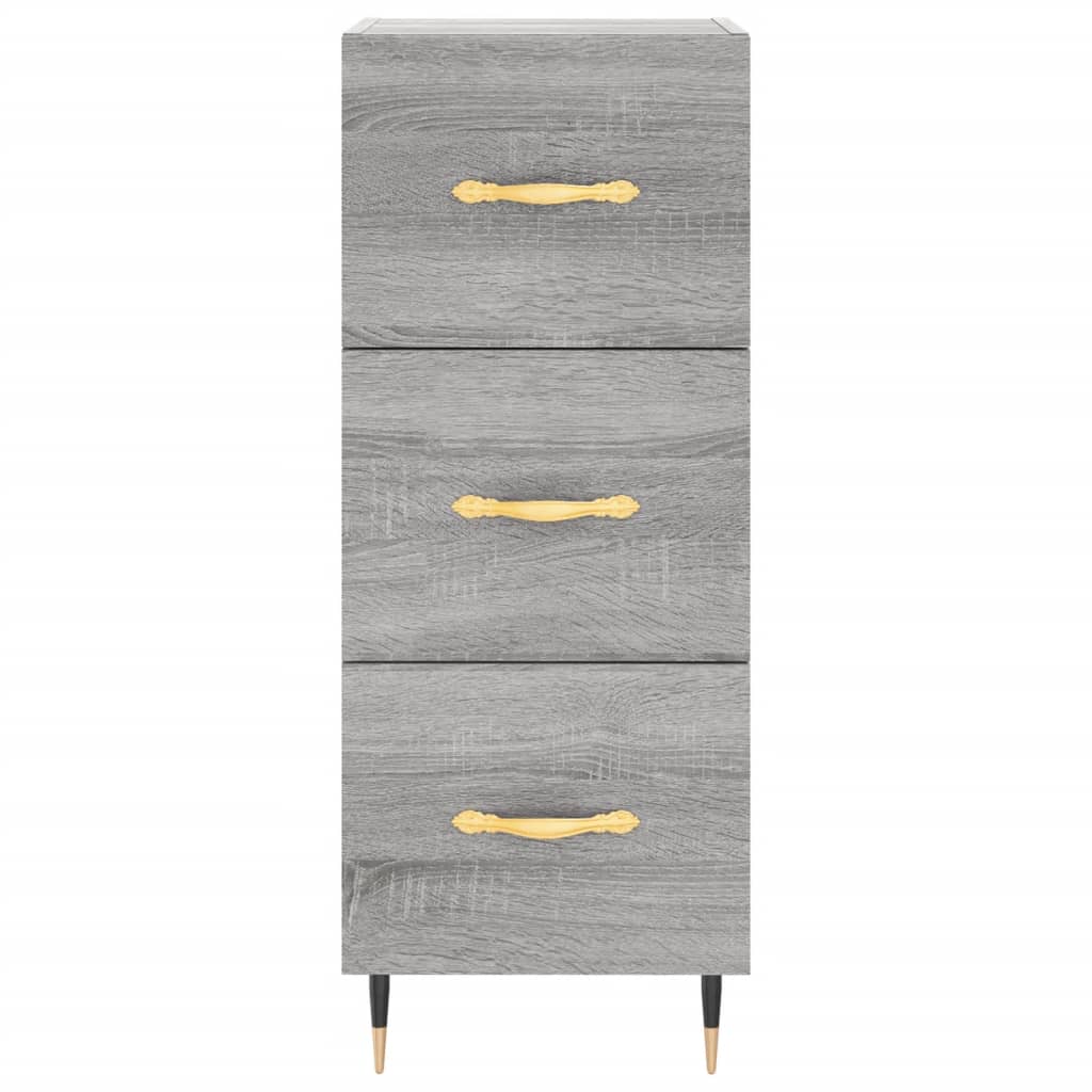 vidaXL Sideboard Grey Sonoma 34.5x34x90 cm Engineered Wood